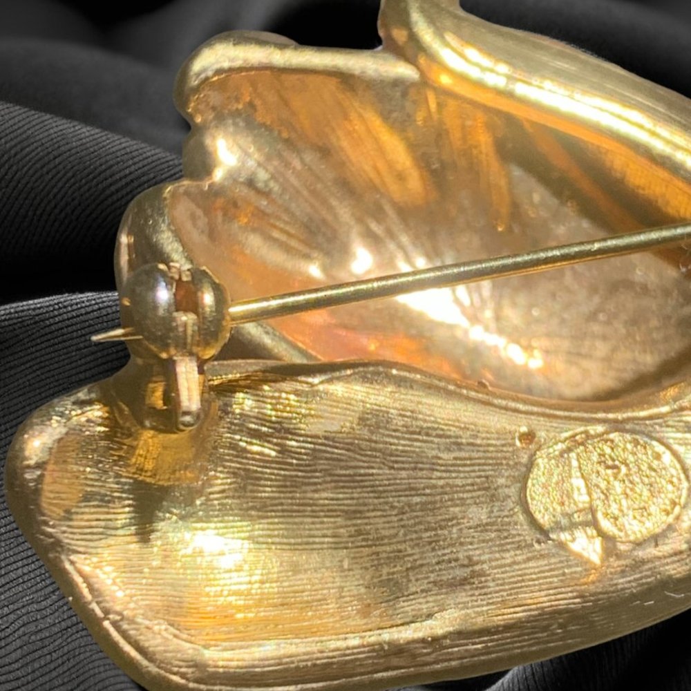 Close-Packed Square Ruby Rose Gold Plated Brooch - image 6